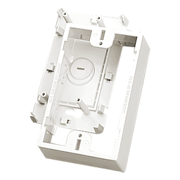 Caja de Montaje Superficial / Para Placas de Pared Universales / Color Blanco / Compatible con Anillos de Separación