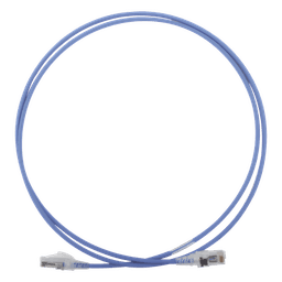 Patch Cord MC6 Modular Cat6 UTP, CM/LS0H, 1.52 Metros (5 Pies), Color Azul, Diámetro Reducido (28AWG)