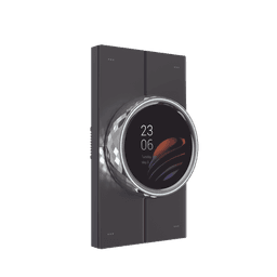 Mini pantalla táctil Hub controlador integrable con sistemas de automatización compatible con múltiples marcas, una entrada de iluminación, 4 botones para escenas. Conexión Wifi