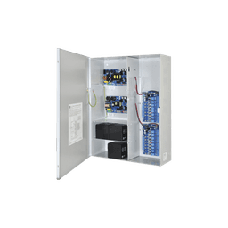 Fuente de poder DUAL ALTRONIX de 12 Vcc @ 9.3 Amper, y 24 Vcc @ 9.6 Amper con 16 salidas, con capacidad de batería de respaldo, requiere batería, para aplicaciones de control de acceso, alarmas, CCTV, con voltaje de entrada en 120 Vca 