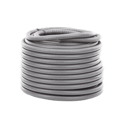 Tubo Flexible tipo Liquidtight de 3/4" (19 mm). Acero + PVC. Rollo de 50 Metros.