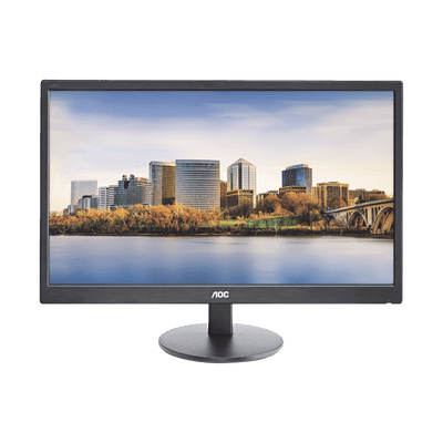 Monitor  LED de 24", Resolución 1920 x 1080 Pixeles con Entradas de Video VGA/HDMI. Panel MVA y Altavoces Integrados. Compatible VESA