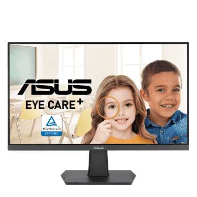 Monitor LED LCD ASUS VA27EHF / 27 Pulgadas / Resolución Full HD 1920x1080 / Relación de Aspecto 16:9 / Frecuencia de Refresco 100 Hz / Clase de Eficiencia Energética E / Garantía de 7 Años