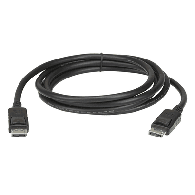 Cable DisplayPort | Longitud 2m | Alta definición | Hasta 8K | HDR Dinámico | 32 canales de audio digital | Pestañas de seguridad con botón de liberación