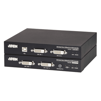 Extensor KVM | HDBaseT™ | 2.0 DVI dual display USB |  1920 x 1200 a 100m