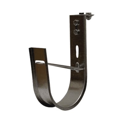 Soporte (Gancho) tipo J-Hook, hasta 7 cables Cat6, ideal para soportar cableado en los espacios de manipulación al aire, Para instalación en interior