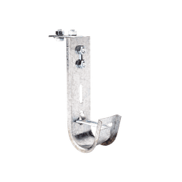 Soporte (Gancho) tipo J-Hook, hasta 14 cables Cat6, ideal para soportar cableado en los espacios de manipulación al aire, Para instalación en interior