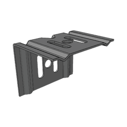 Ménsula económica MallaFils, para montaje en pared, para anchos de charola de 50 mm, con acabado electrozinc