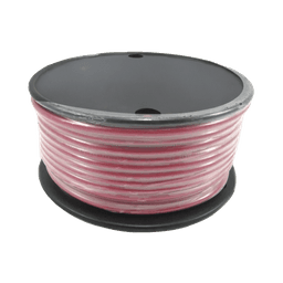 Rollo de cable grado marino calibre 14 en color rojo de 100 pies (30.48 m).