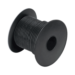 Rollo de cable grado marino calibre 16 en color negro de 100 pies (30.48 m).