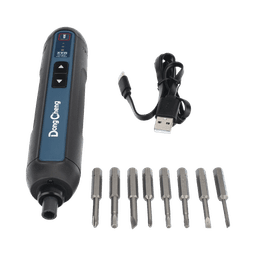 Destornillador Inalámbrico Recargable de 4 Vcc, incluye Puntas y Estuche