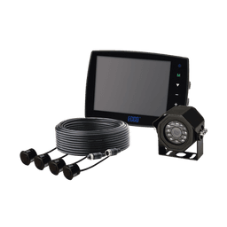 Sistema alámbrico de cámara y monitor de 5.6” con sensores de reversa