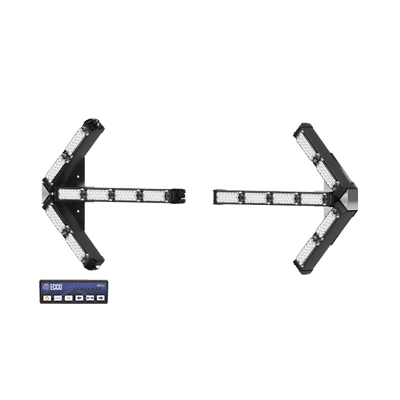 Flechas separadas directoras de tráfico LED de 28 Pulgadas en color ámbar.