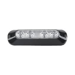 Luz perimetral, 4 LEDs Ultra Brillantes, color Rojo / Azul