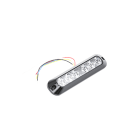 Luz Auxiliar Serie X3705, 6 LEDs Ultra Brillantes, color Rojo / Azul