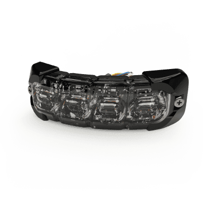 Luz perimetral , 8 LED Ultra Brillantes, Dual Color Azul / Claro