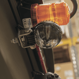 Luz LED límite de arco color rojo, para zonas de trabajo en montacargas y vehiculos 