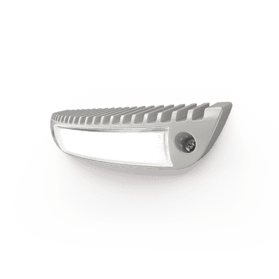 Luz de cortesía con bisel color blanco ideal para ambulancias y vehículos de rescate