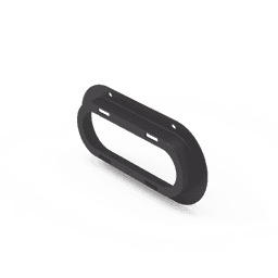 Brida de policarbonato, Color Negro, Accesorio para plafón Serie ED3060