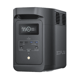 Estación de Energía Portátil de 980Wh Litio LFP / 10 Puertos AC 500 W (Max. 1000W) / 2 USB-C 100W / Cargador de Coche 10A a 12.6V / Conectividad WiFi y Bluetooth (App) / Carga Solar 500W Max.
