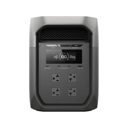 Estación de Energía Portátil EcoFlow DELTA 3 MAX, 2048Wh, Batería LiFePO4, Salida 2400W (Surge 4800W)