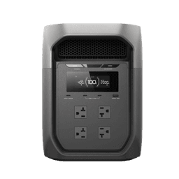 Estación de Energía Portátil EcoFlow DELTA 3 MAX, 2048Wh, Batería LiFePO4, Salida 2400W (Surge 4800W)