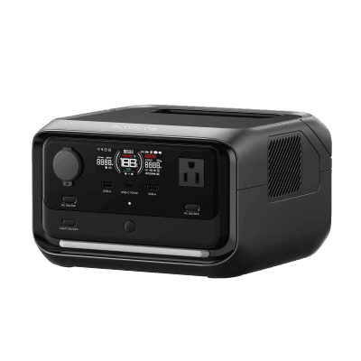 EcoFlow River 3 Plus | Estación de Energía Portátil 286Wh Litio LFP / 4 AC 800W (Max. 1600W) / 1 USB-C 100W / 3 USB -A 12W / Cargador de Coche 10A, 126W Max. / Conectividad WiFi y Bluetooth (App) / Carga Solar 220W Max.