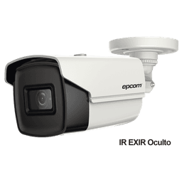 Bala TURBOHD 4K (8 Megapixeles) / Gran Angular 102º  / Lente 2.8 mm / Exterior IP67 / IR EXIR 60 mts / dWDR