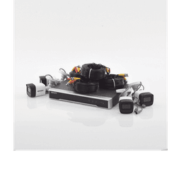 Kit TURBOHD 5 Megapixel / DVR 4 Canales / 4 Cámaras de 5 Megapixel con Micrófono Integrado / 4 Cables 18 Metros / Fuente de Poder Profesional 
