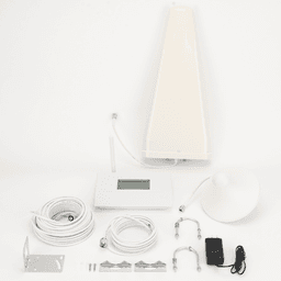 Kit Amplificador de Señal Celular DOBLE banda de frecuencia / Mejora las llamadas convencionales / Soporta los datos de las tecnologías 2G y 3G de TELCEL, AT&T y MOVISTAR / Cubre hasta 600 m².