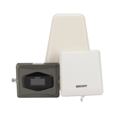 Amplificador Celular 4G / Triple Banda 850/1900/2100 MHz / Ganancia 68 dBm / Cobertura 600 m² / Kit Completo con Antenas y Cables
