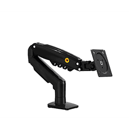 Brazo Ajustable para Monitor Ergonómico / Compatible con Monitores de 17" - 30" / Capacidad de Peso hasta 9 kg / Rotación 360° / Inclinación +85° a  -30° / Giro 180° / Ajuste de Resorte de Gas / Color Gris