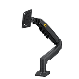 Brazo Ajustable para Monitor Ergonómico / Compatible con Monitores de 17" - 30" / Capacidad de Peso hasta 9 kg / Rotación 360° / Inclinación +85° a  -30° / Giro 180° / Ajuste de Resorte de Gas / Color Gris