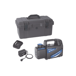 Bomba de Vacío Inalámbrica KBV4 / 18V Ion-Litio / Vacío Total 160 microns / Caudal 4 CFM (114 L/min) / Capacidad Aceite 330 ml / Portátil 4.5 kg / Compatible AEG-RIDGID-Milwaukee / Tiempo Operación 45-60 min