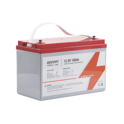 Batería de Litio Ciclo Profundo / 12.8 Vcc / 100 Ah / Descarga 50 A / -20°C a +60°C / 11 kg
