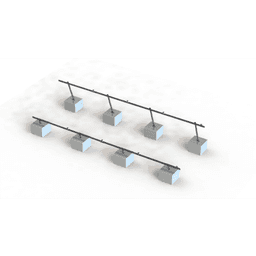 Sistema de Montaje Solar / Estructura Aluminio AL6005-T5 / Ángulo Ajustable 10°-30° / Patas Frontales Ajustables / Torque 11-13 Nm