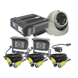 KIT DVR PARA VEHICULO /  INCLUYE /  CÁMARAS PARA INTERIOR /  CÁMARA PARA EXTERIOR, / 2MP AHD /  CABLES EXTENSORES / ADAPTADOR LAN.