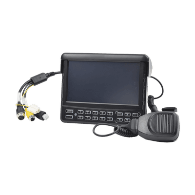 Panel de Control Dáctilar Multifuncional con Monitor de 7" / Soporta Audio de Dos Vías / Compatible con DVR´s Móviles XMR Epcom 