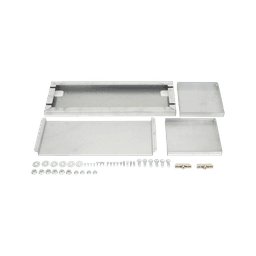 Gabinete para Baterías / Acero Galvanizado / 2 Unidades / Montaje en Poste / Exterior IP / 700 mm (2.3 ft) x 208 mm x 505 mm