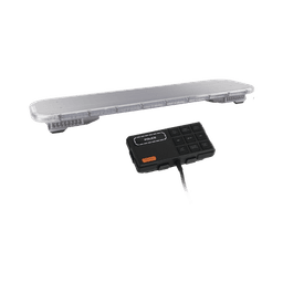 Barra de luces LED de 46" Rojo/Azul , De 132 LEDs, Sirena, Bocina y Controlador Incluido, Ideal para Equipar Unidades de Seguridad Publica