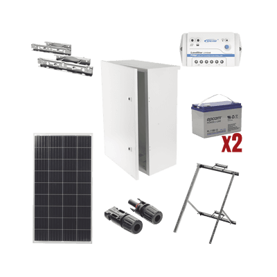 Kit de energía solar de 12 Vcc para alimentar radar de velocidad X-RADAR1
