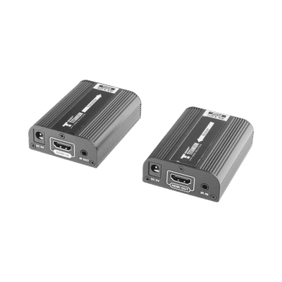 Kit Extensor HDMI para distancias de 30 metros / Resolución 4K x 2K@ 30 Hz/ Cat 6, 6a y 7 / HDCP2.2 / HDMI 2.0  / Soporta PCM, HDbitT / Soporta control remoto del equipo fuente.