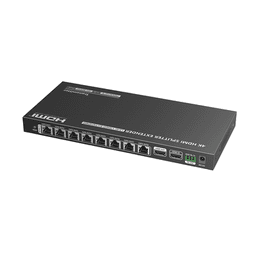 Kit Divisor y Extensor HDMI / Divide 1 Fuente HDMI a 8 Pantallas / Extiende la señal HDMI hasta 70 m / Resolución 4K @ 60 Hz/ Cat 6/6a/7 / IPCOLOR / CERO LATENCIA / Uso 24/7 / Puerto S/PDIF / EDID / RS232 / Salida Loop / Alimente solo el Tx 