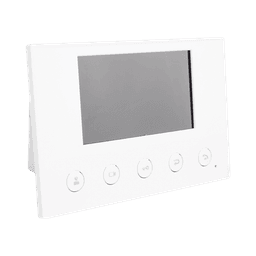 Monitor IP/SIP para interior, Wi-Fi, pantalla a color de 4.3", audio de 2 vías, PoE, 8 interfaces de entrada de alarma.