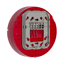 Base audiovisual inalámbrica direccionable para montaje en techo, color rojo, línea SWIFT compatible con paneles Fire-Lite