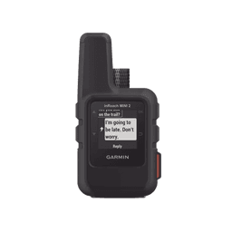 Navegador satelital InReach Mini 2 color negro, con cobertura global mediante la red Iridium, cuenta con botón de emergencia, batería para hasta 50 horas, GPS y brujula.