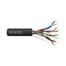 Bobina de Cable de 305 Metros UTP Cat6 RISER / Color Negro / UL, CMR SPNLS, Probado a 350 Mhz / Para Aplicaciones de CCTV, Redes de Datos, IP megapixel, Control RS485