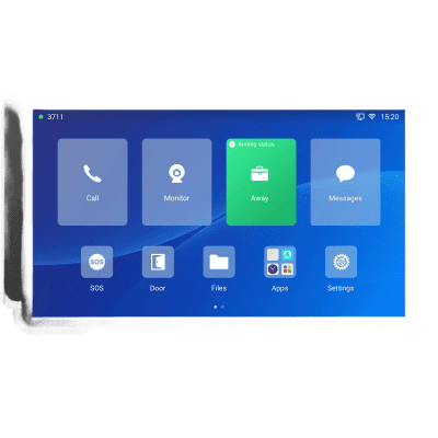 Estación de Intercomunicación SIP con Wi-Fi 6, Bluetooth y Control Total para Agendamiento de Salas y Edificios Inteligentes (Color Negro)