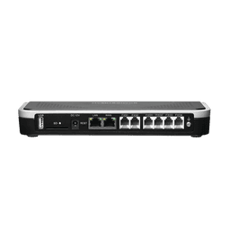 Conmutador IP-PBX de 4 puertos FXO + 2 FXS, 45 llamadas concurrentes, 500 usuarios y doble puerto Gigabit