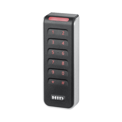 Lector con Teclado Capacitivo SIGNO Multitecnologia/ 20KNKS-01-00001H/ Garantia de Por Vida/ Pigtail/Wiegand & OSDP/Mullion